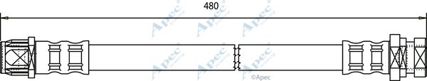 APEC BRAKING Bremžu šļūtene HOS3619